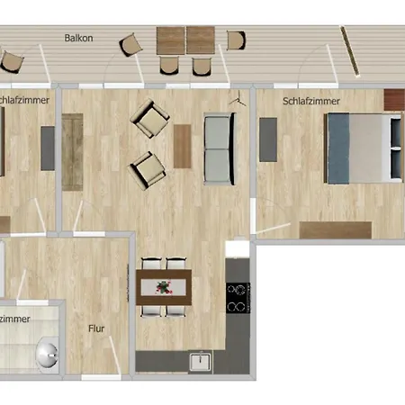 Penthouse Kuestenzauber Apartmán *